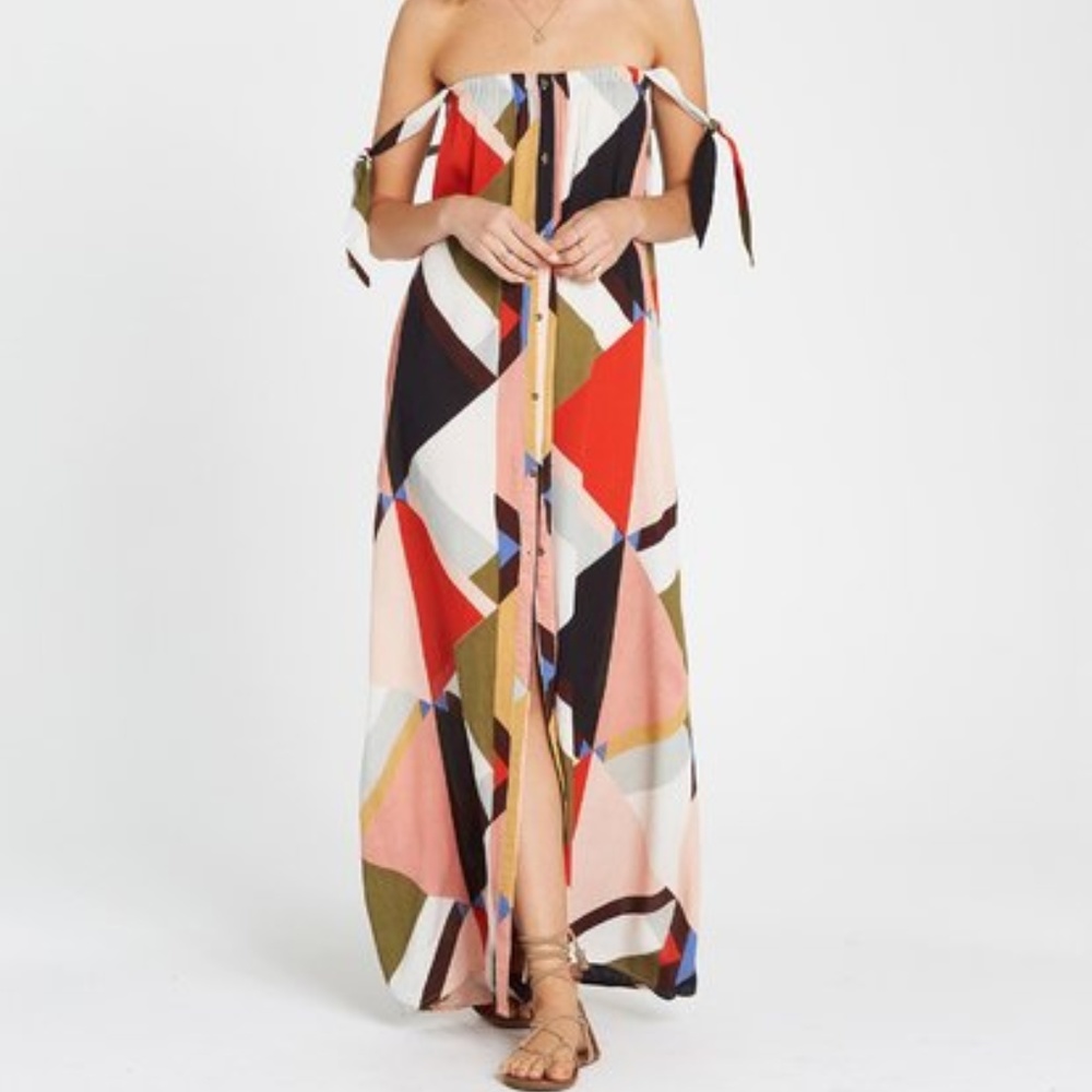 Billabong Rainbow Gate Printed Maxi Dress